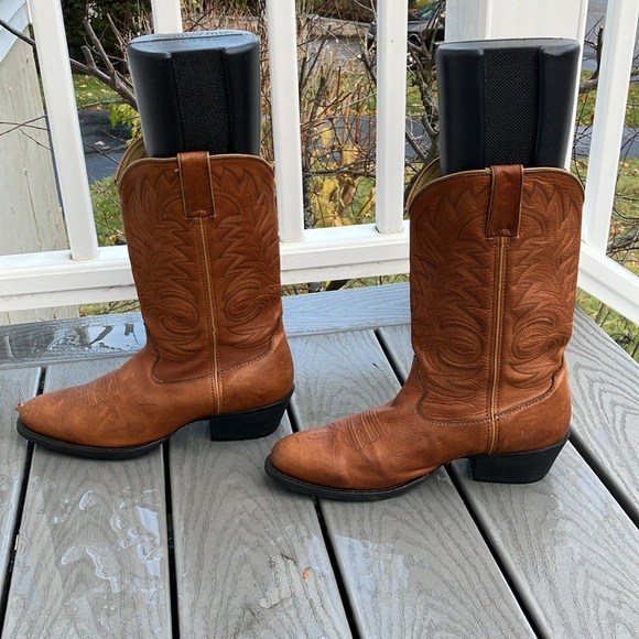 Durango Men Pull-on Western Leather Boot 12” Brown Size 10.5 - Picture 3 of 17